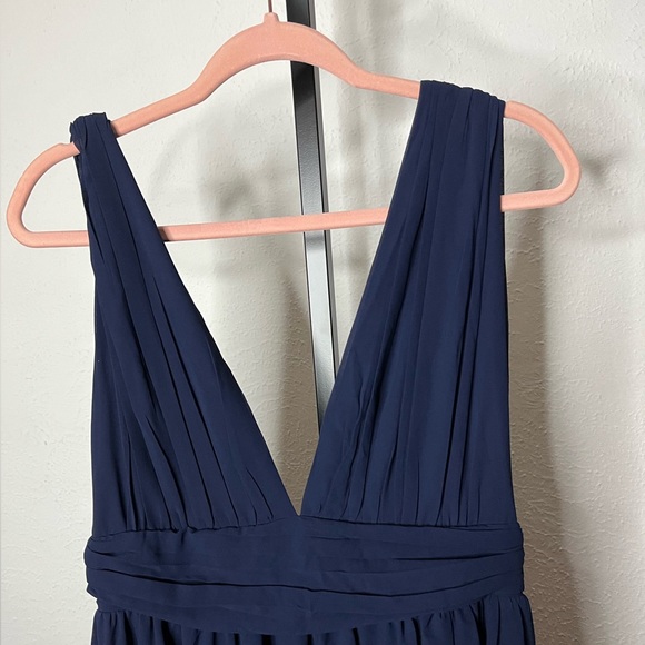 NWT Lulus Heavenly Hues Navy Blue Maxi Dress Size Medium - Picture 4 of 11